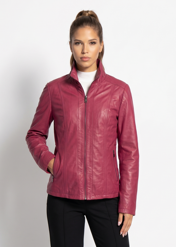 Alize, 60 cm. Lamb Malli Leather - Women Magneta