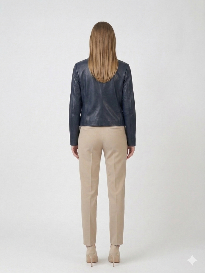 Kana, 52 cm. - Lamb Dior Bonded Leather-Damen - Schwarz