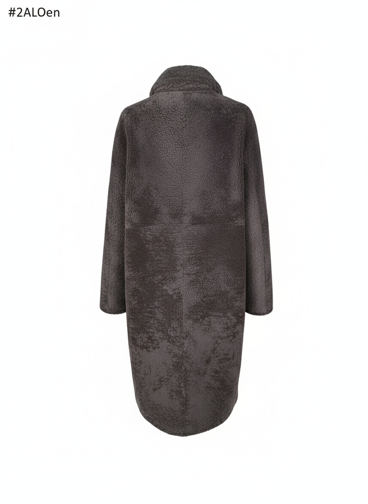 Filuka, 100 cm. - Krage - Lockigt lamm - Dam - Taupe