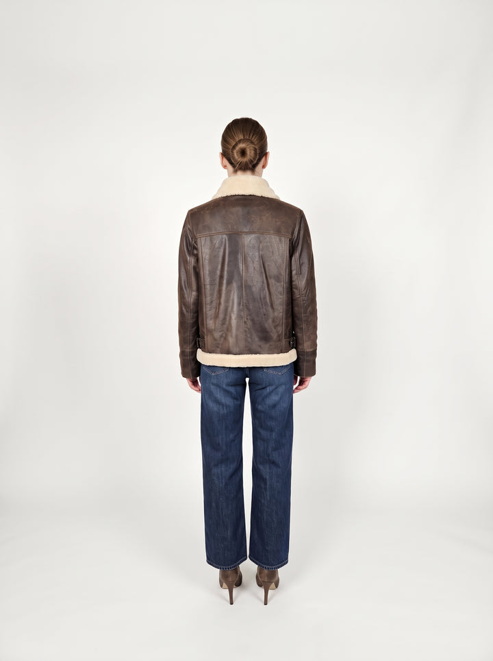 Giggles, 62 cm. Lamb Tornado Leather - Women Middle Brown