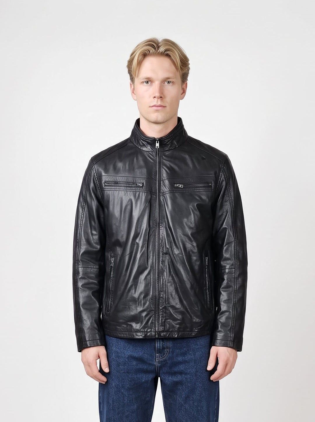 Bolt – Lamm-Malli-Leder – Herren – Schwarz