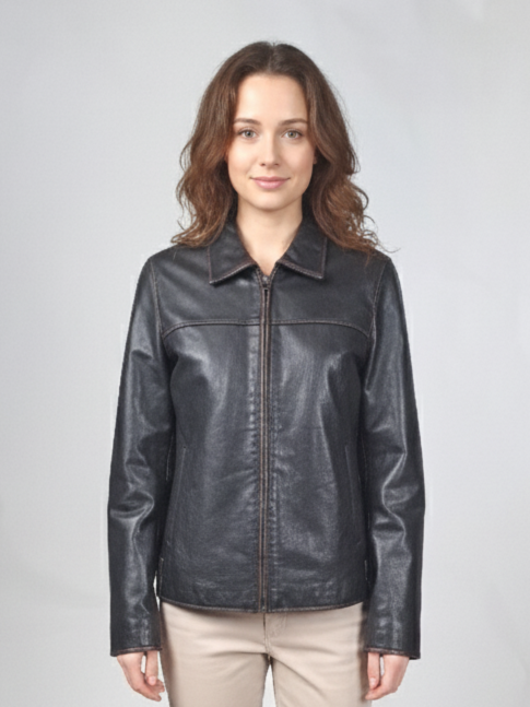 Marilyn - chèvre frottée en cuir - femmes - noir