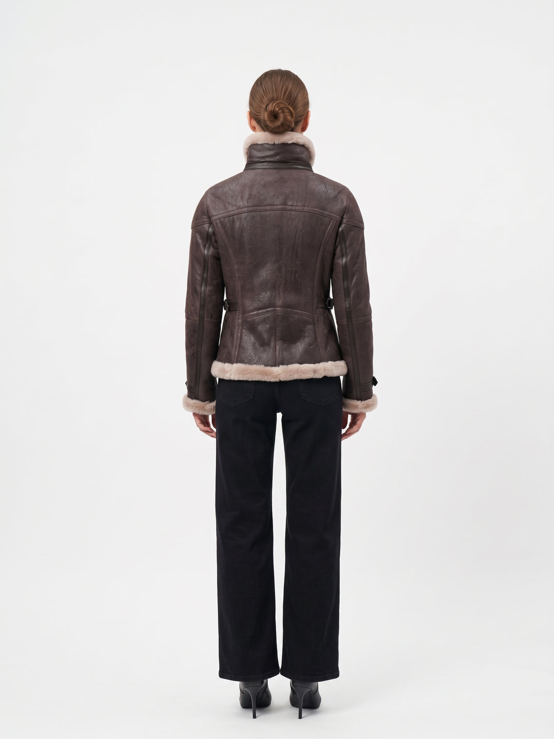 Sacha 59 cm Nappa Lamb Crack Washed -Women Dark Brown