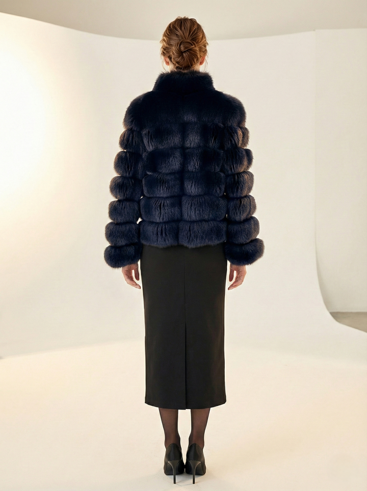 Virginia, 60 cm. - Blue Fox - Damen - Schwarz.