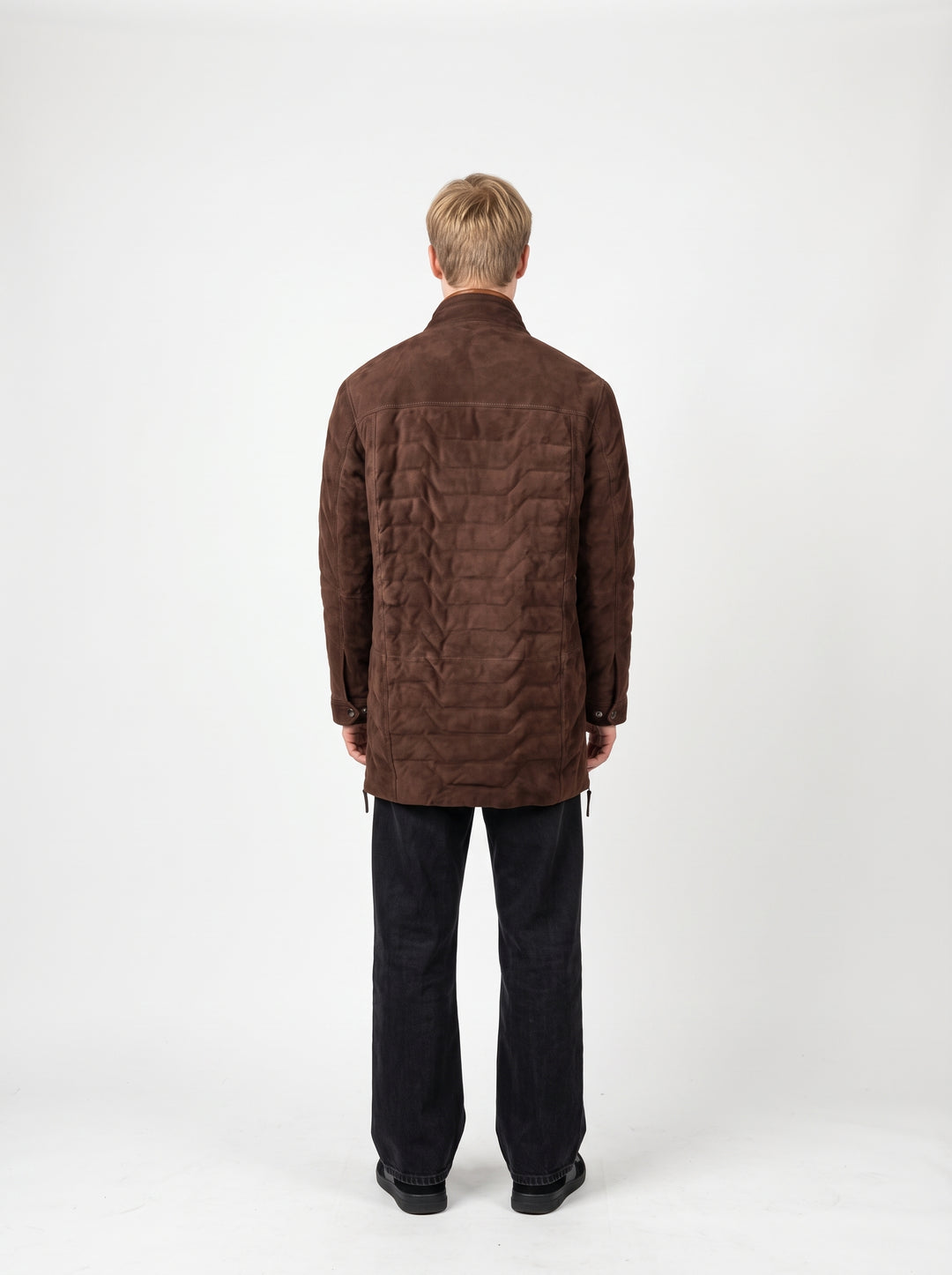 Teddy, 92 cm. - Krage - Getmocka - Man - Mörkbrun