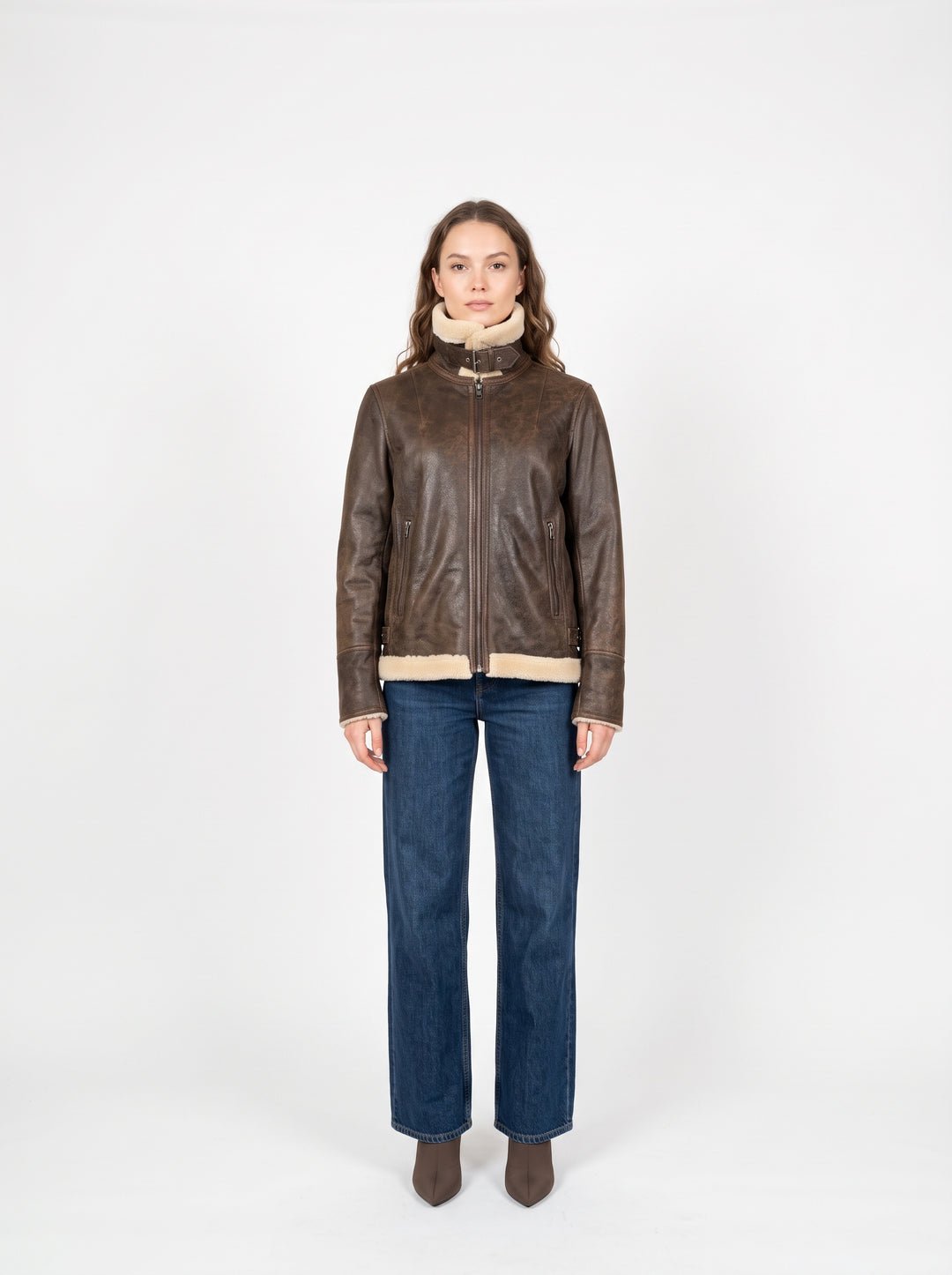 Giggles, 62 cm. Lamb Tornado Leather - Women Middle Brown