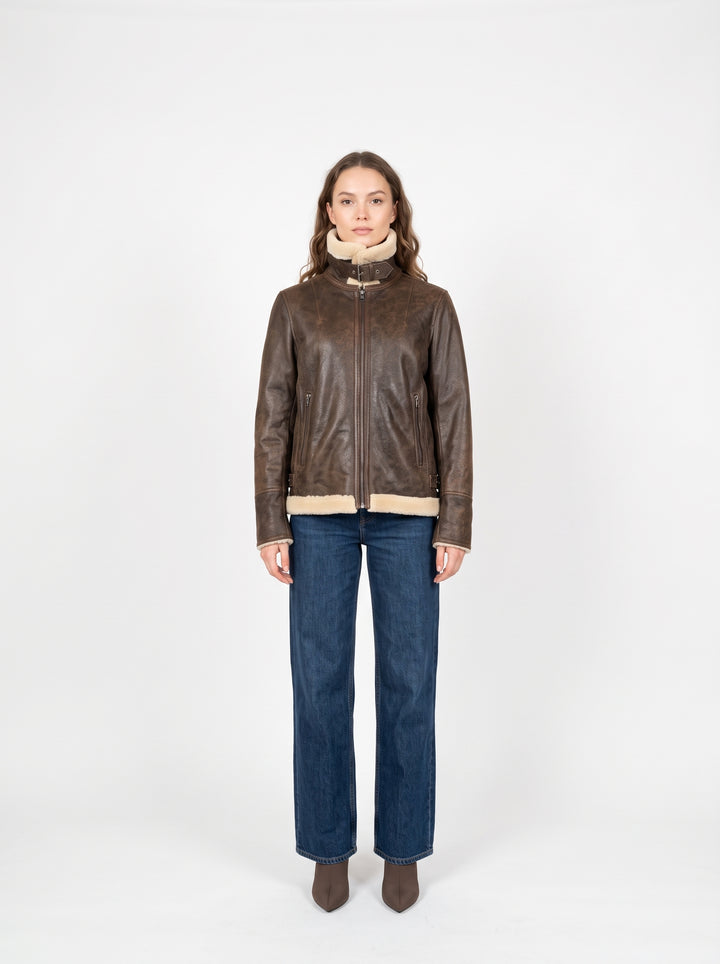 Giggles, 62 cm. Lamb Tornado Leather - Women Middle Brown