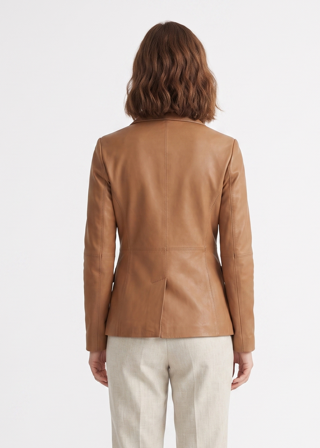 Nina, 64 cm. - Lamb Dior Läder - Dam - Caramel