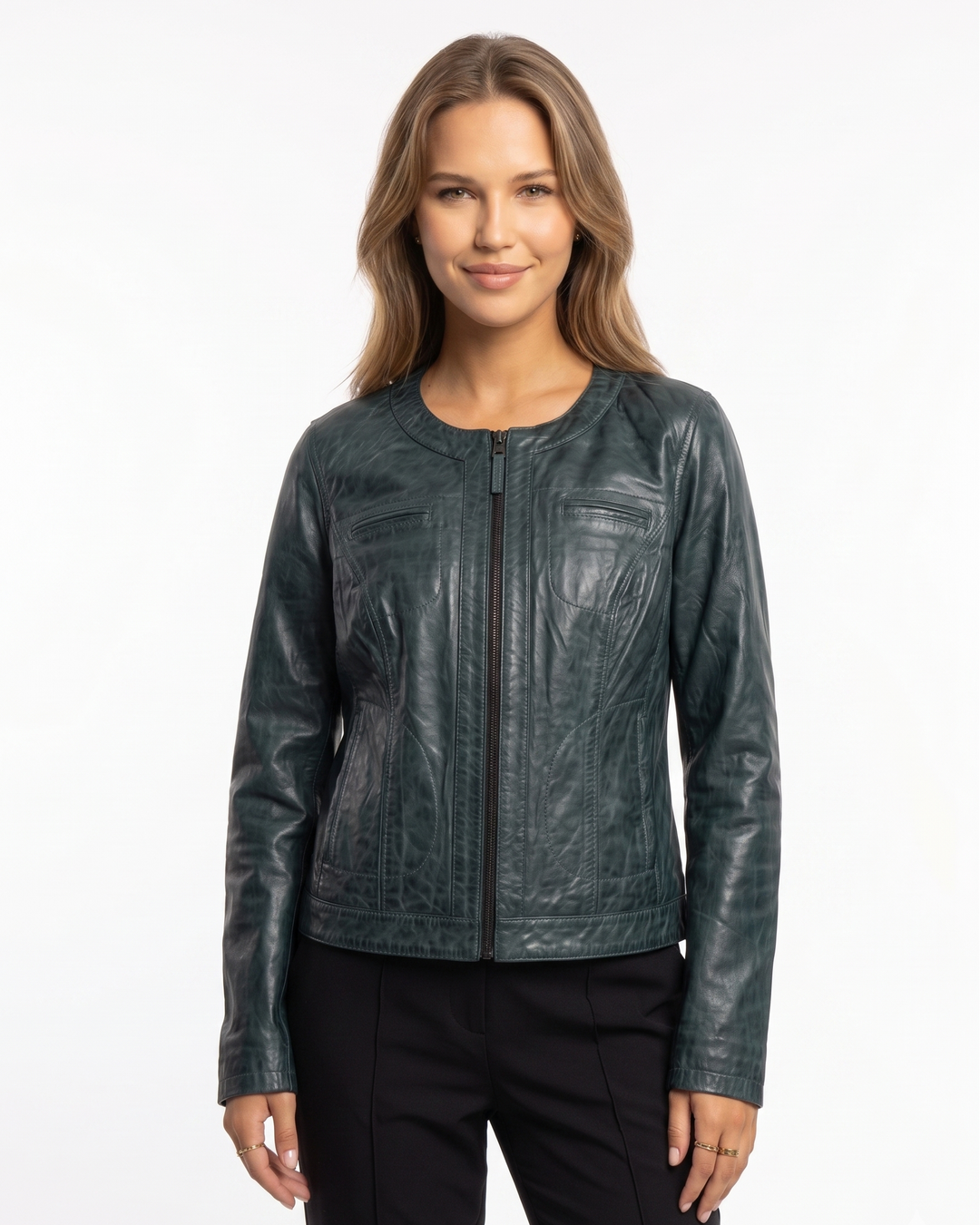 Chantel Lamb Malli Leather - Women Copper Green