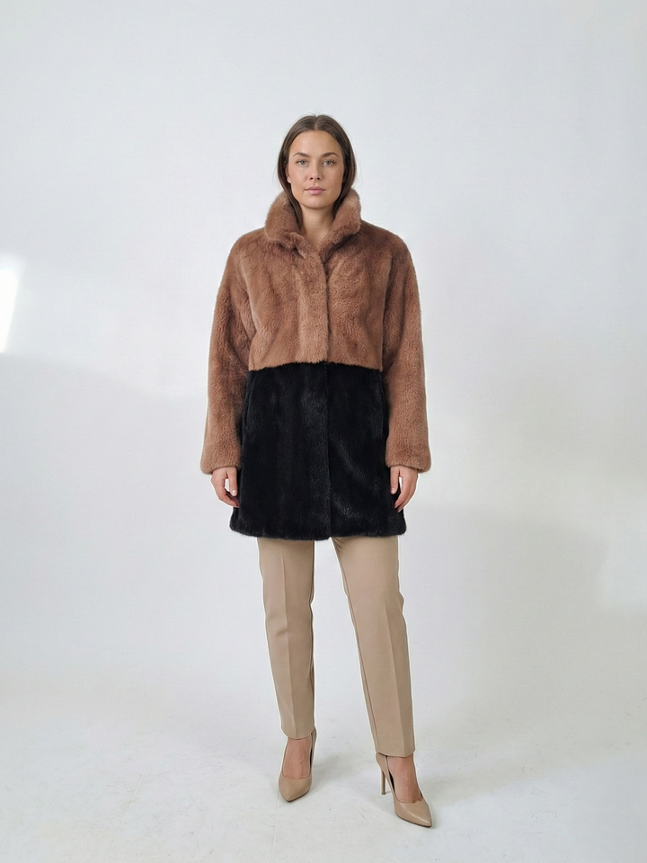 Ganaia, 85 cm. - Krave - Mink - Kvinder - Black & Dust Rose