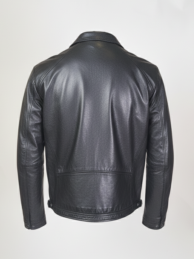 Ivar, 65 cm. - Lamb Polish Nappa Leather -Man - Black