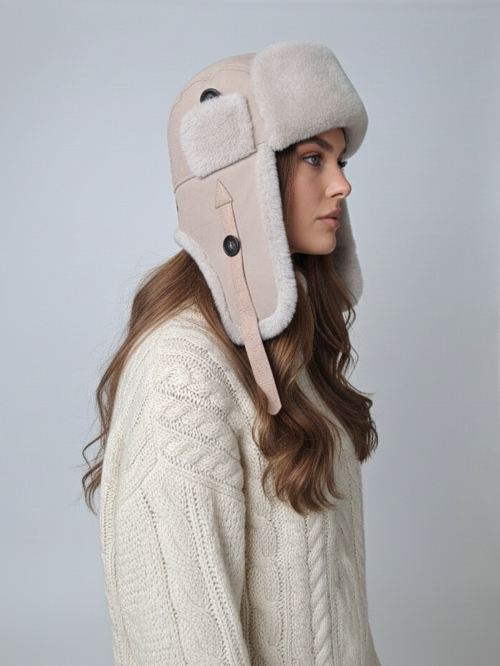 A226177-001 Trooper Hat - Lamb - Accesories - Beige