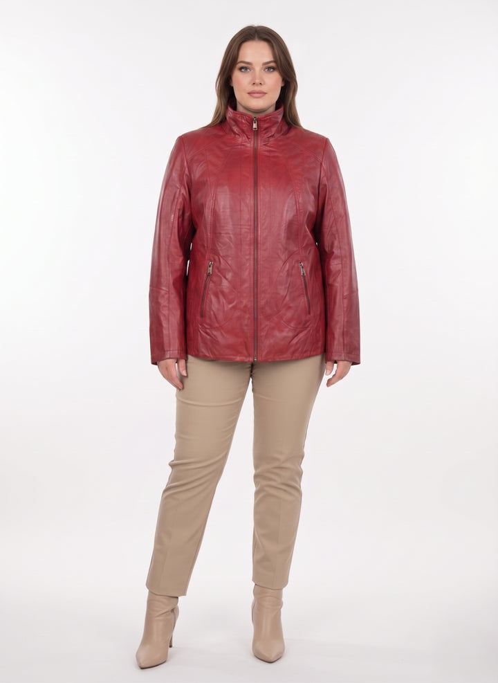 New Iden - Comfort, 65 cm. Lamb Polish Nappa Leather Red