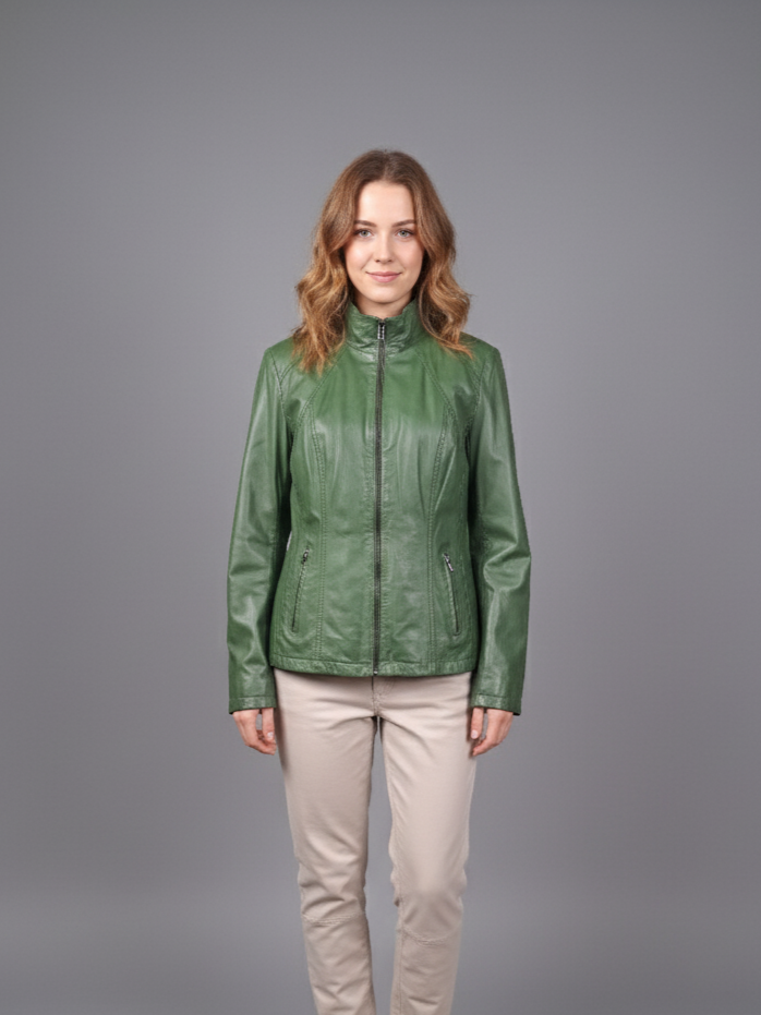 P 14-02 - Comfort - Lamb Glove Leather - Femmes - Green de pomme