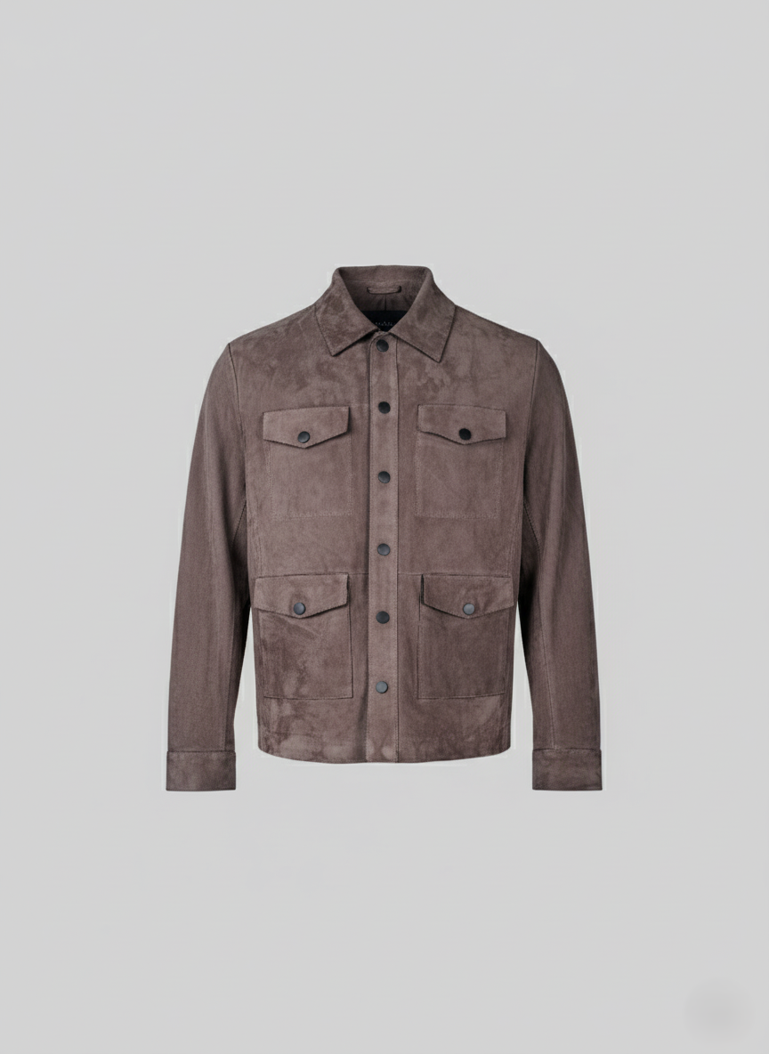 Gerhard, 65 cm. - Krage - Thick Leather för getmocka - Man - Mörkgrå