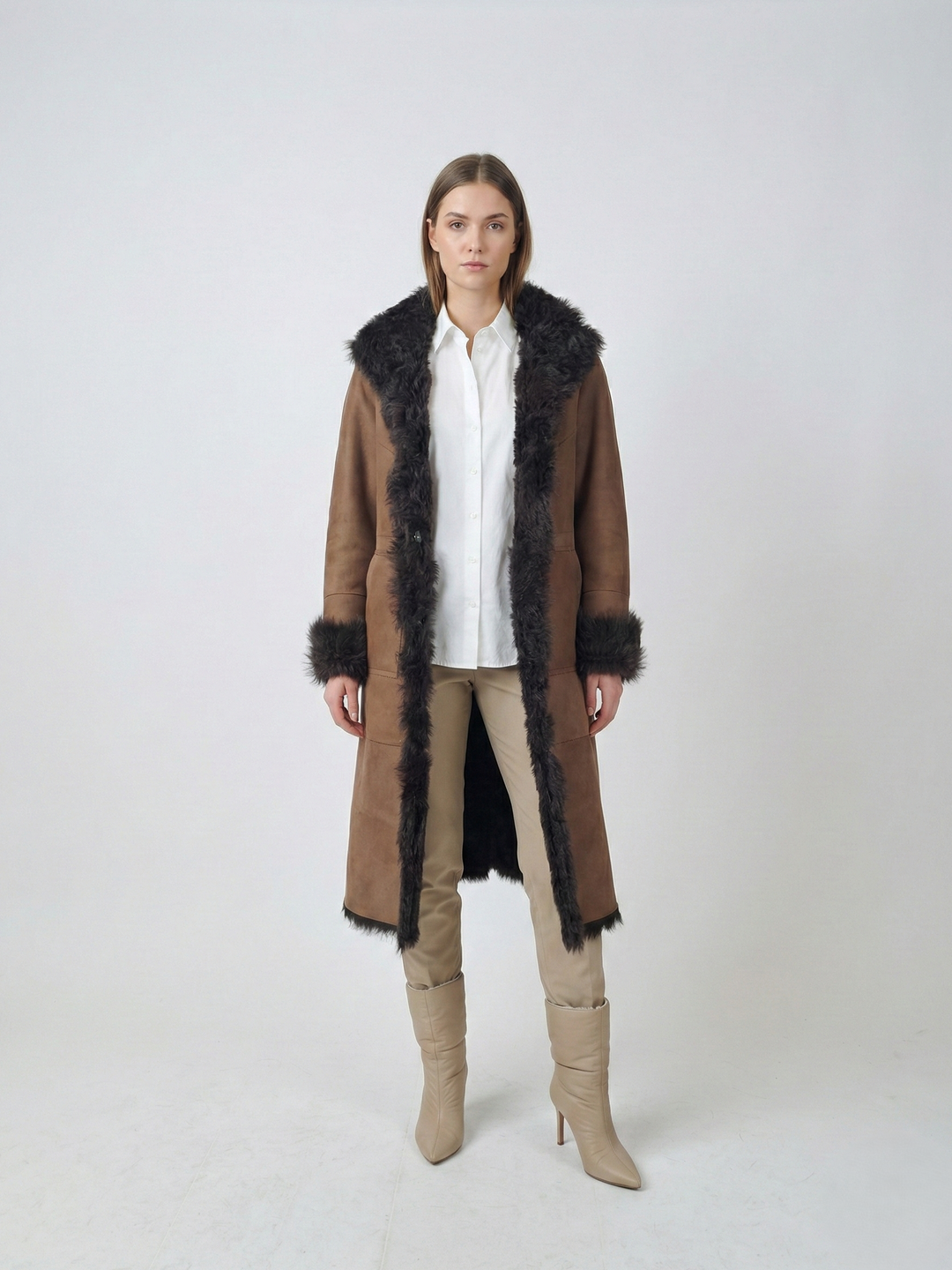 Jacurso, 105 cm. - Krave - Ruskindslam - Damer - Brun