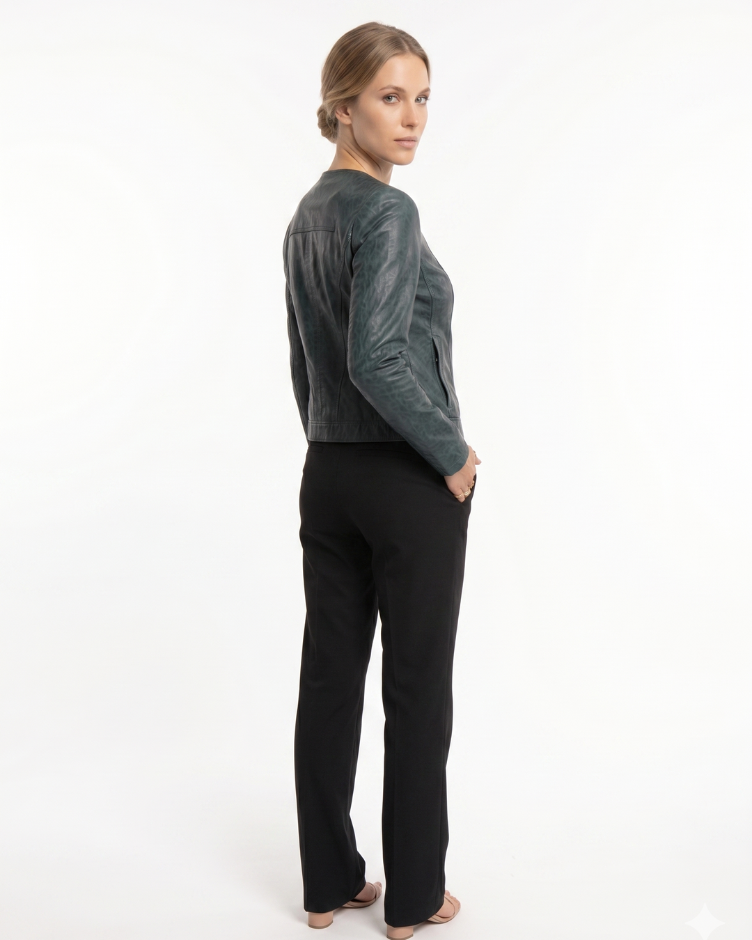 Chantel Lamb Malli Leather - Women Copper Green