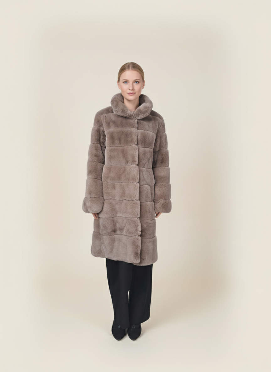 Petrovski, 100 cm. - Collar - Rex - Women - Cafe Latte