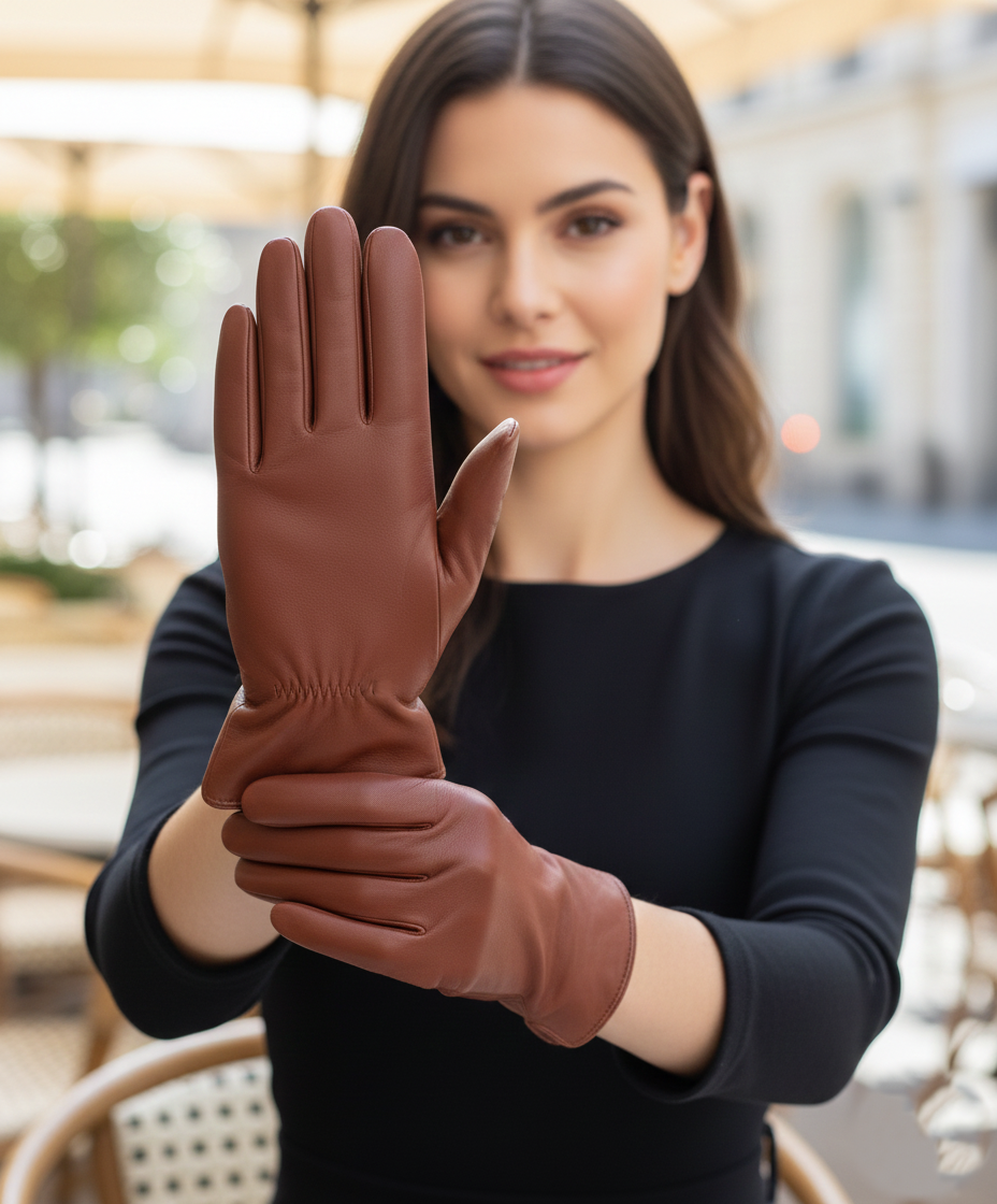 Z -1601 Almindelig handske - Lamb -slinklæder -Aksorier - Whisky