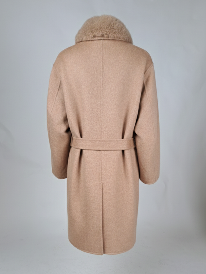 Hava & Hava, 100 cm. - Kragen - Wollmischung - Damen - Kamel