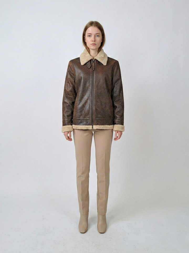 Giggles - Komfort - Lamme Tornado Læder - Kvinder - Mellembrun