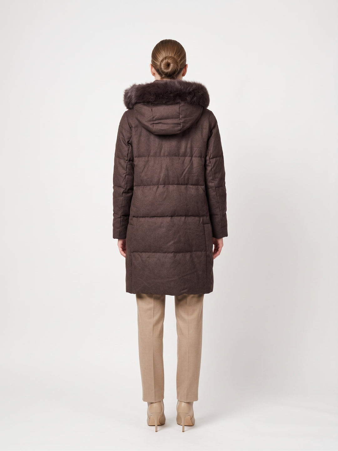 Jadabi, 90 cm. - Hood Down - Women Brown