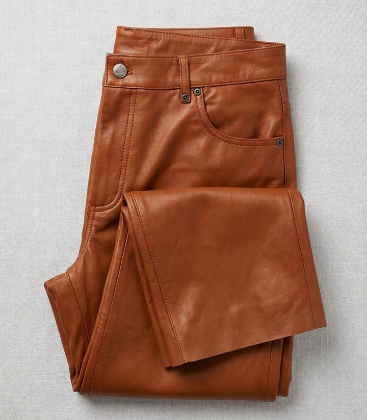 Jill Trousers - Lamb Polish Nappa Leather -