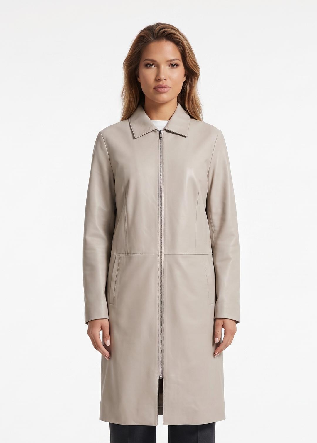Elva, 96 cm. Lamb Dior Leather - Women Sand