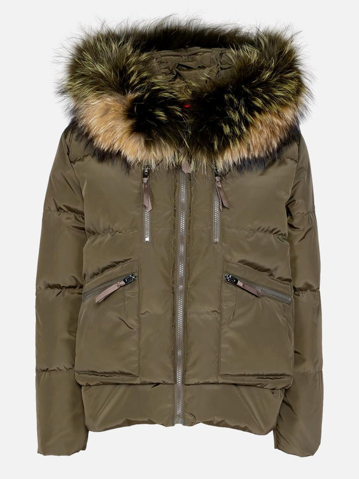 Fugge, 61 cm. - Hood - Down - Women - Army