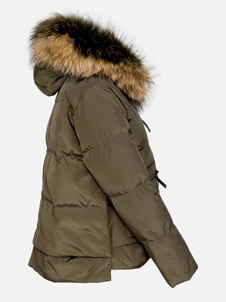 Fugge, 61 cm. - Hood - Down - Women - Army