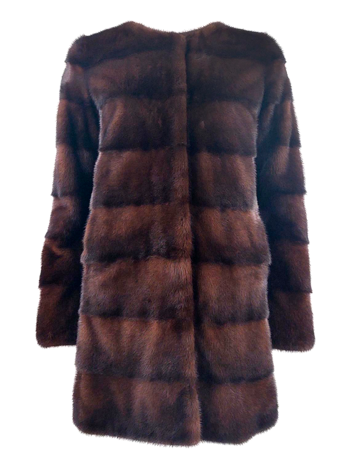 Seda, 86 cm. - Mink - Kvinde - Maghogany