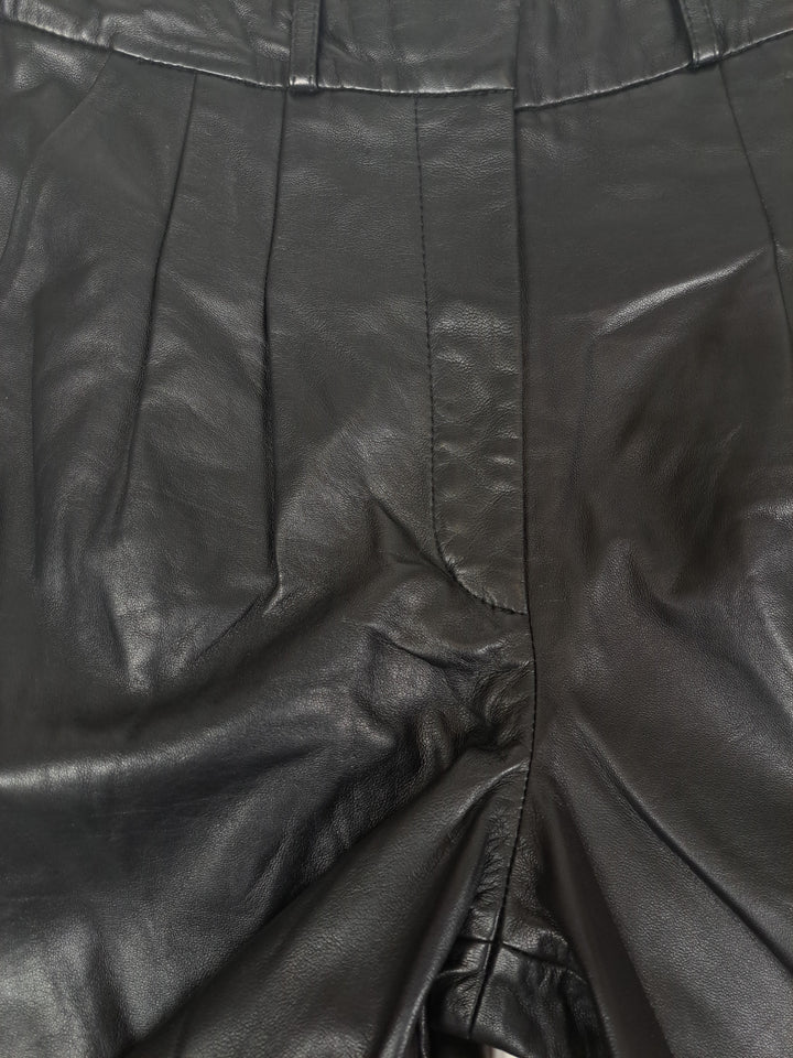 Marina Shorts - Lamb Thick Dace Læder -Damer - Sort