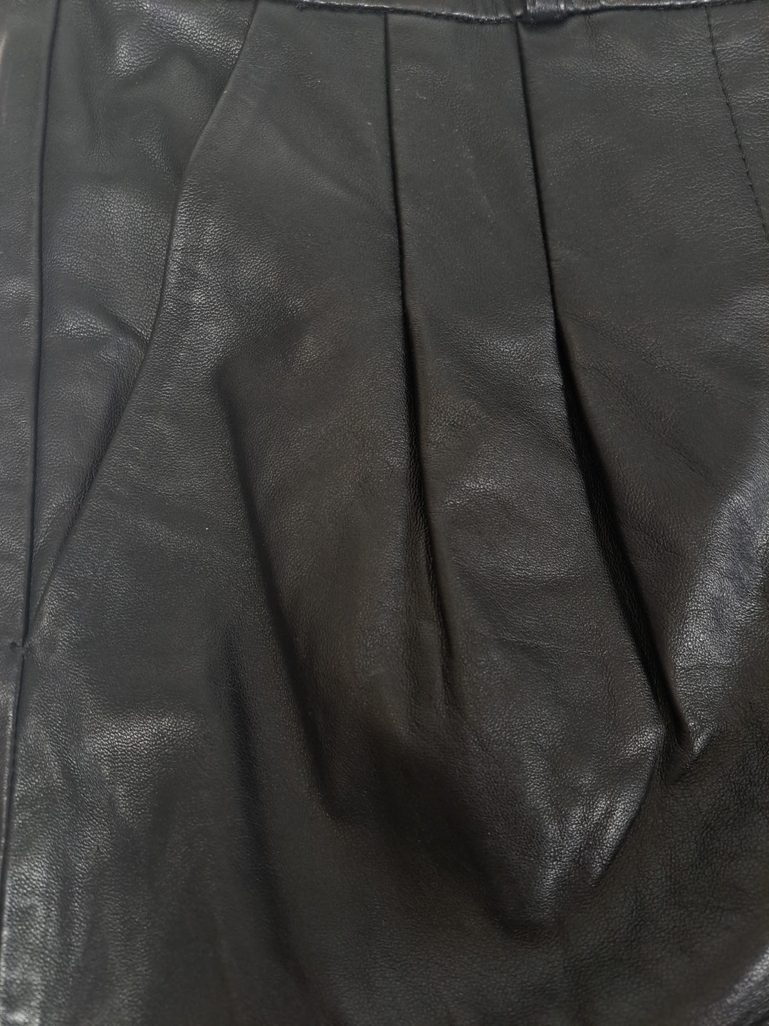 Marina Shorts - Lamb Thick Dace Læder -Damer - Sort