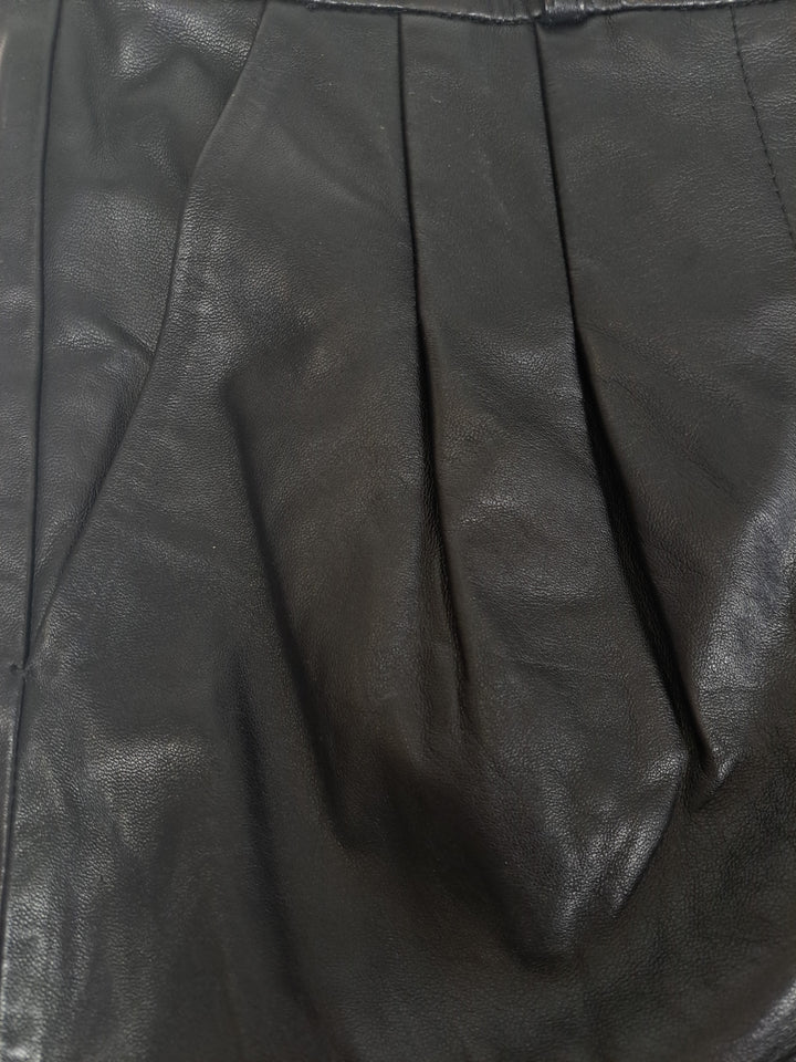 Marina Shorts - Lamb Thick Dace Læder -Damer - Sort