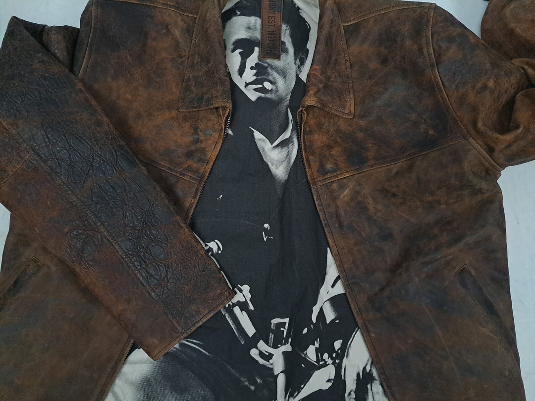 James Dean, 65 cm. - Collar - Leather - Man - Brown