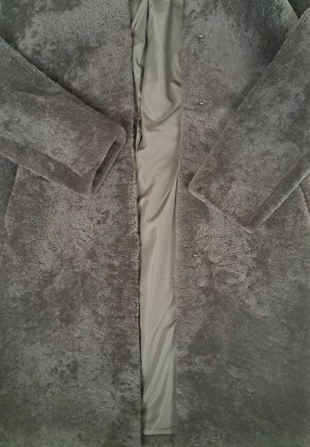 Filuka, 100 cm. - Krage - Lockigt lamm - Dam - Taupe