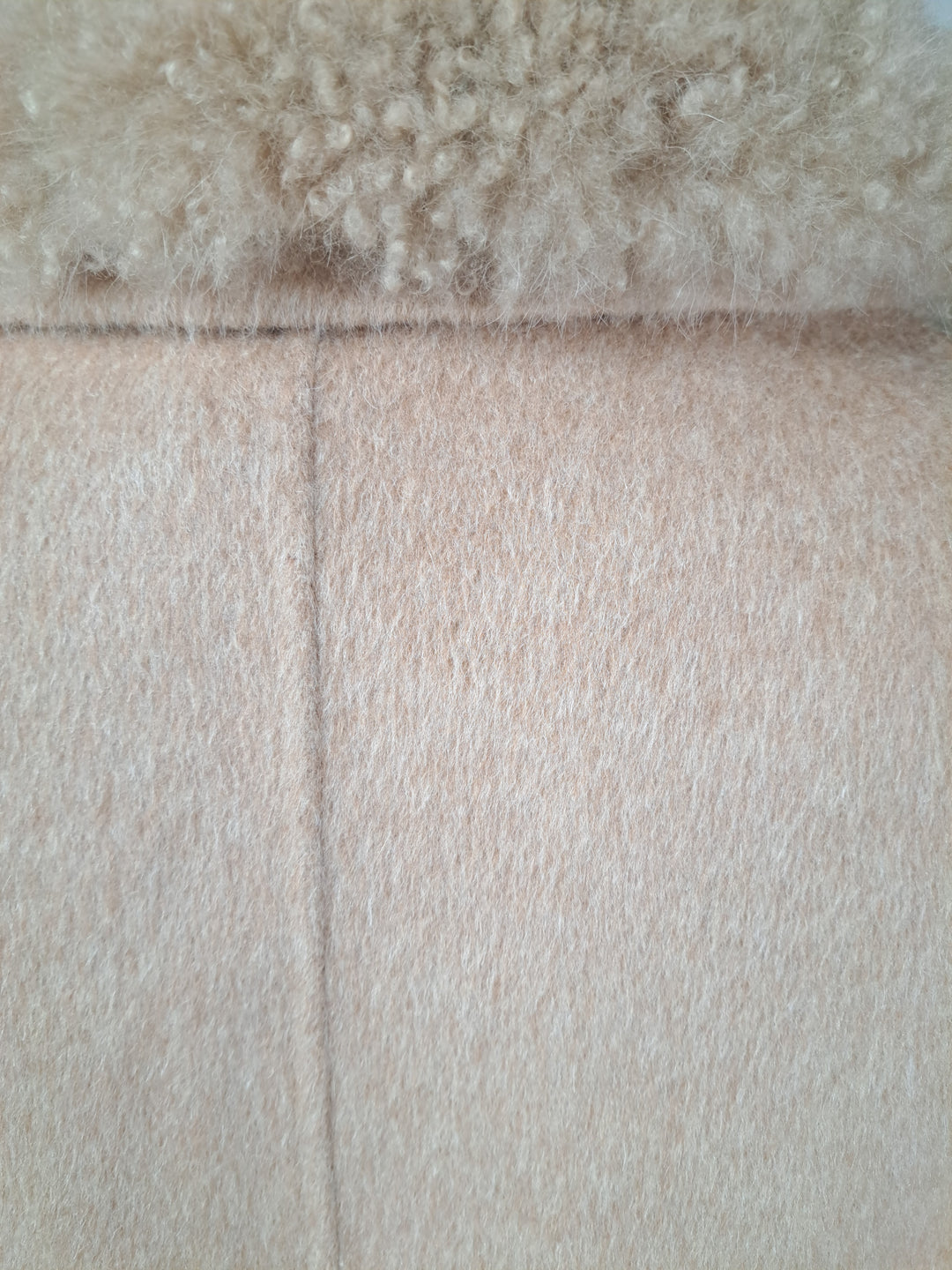 Hava & Hava, 100 cm. - Kragen - Wollmischung - Damen - Kamel