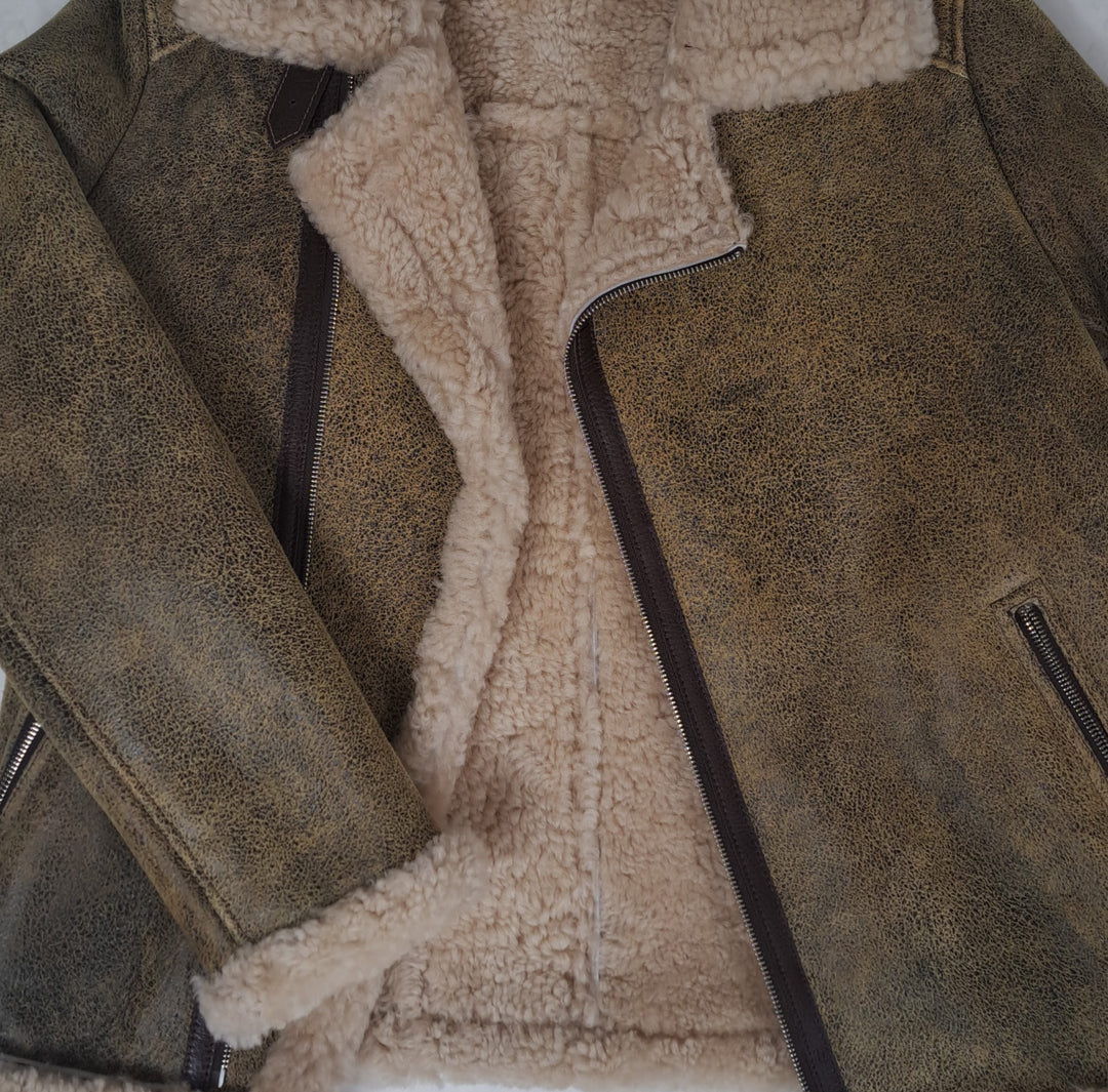 Irwing, 72 cm. - Lamb Crackle - Mann - Beige