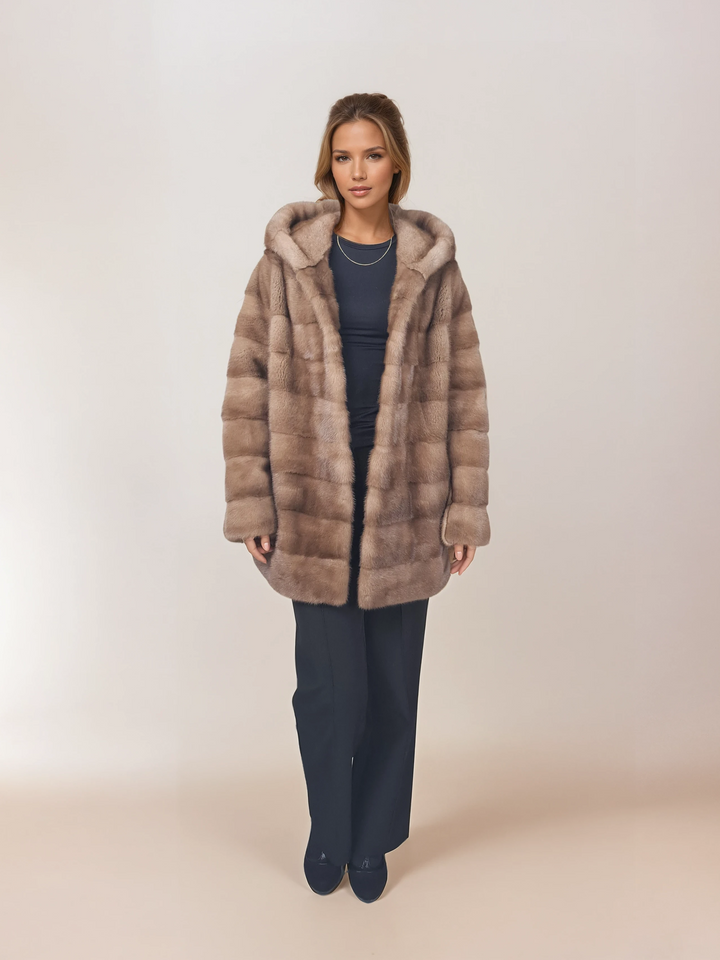 Victoria, 75 cm. - Huva - Mink - Dam - Pastell