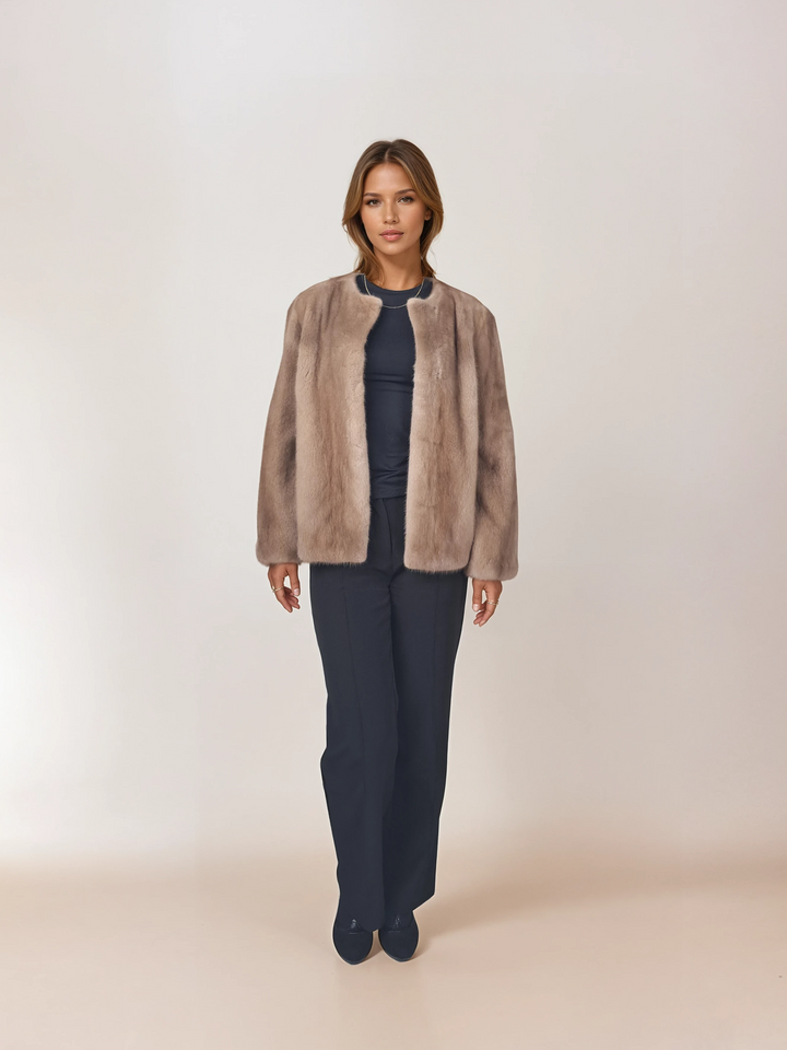 Chanel, 60 cm. - Mink - Kvinder - Pastel