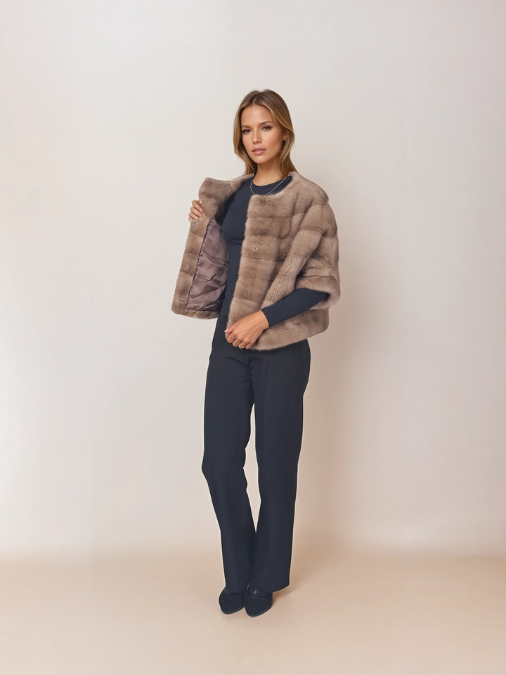 Tulle, 50 cm. - Mink - Femmes - Pastel / Mink Pels - Levinsky - Kvinde