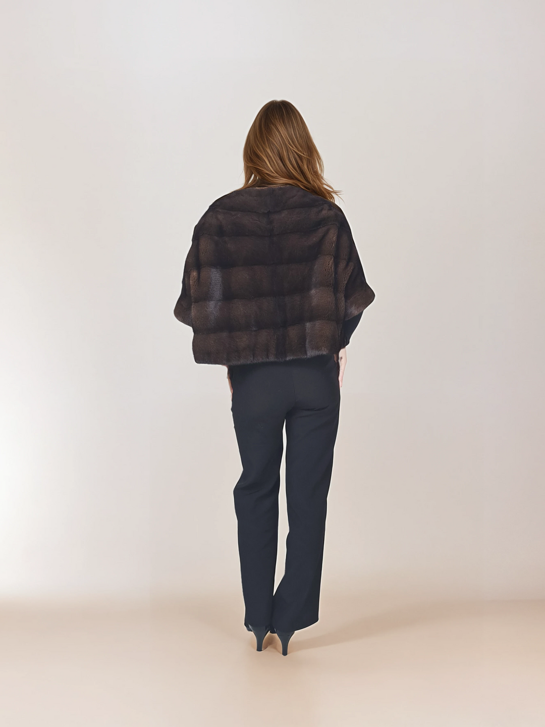 Tulle, 50 cm. - Mink - Women - Brown