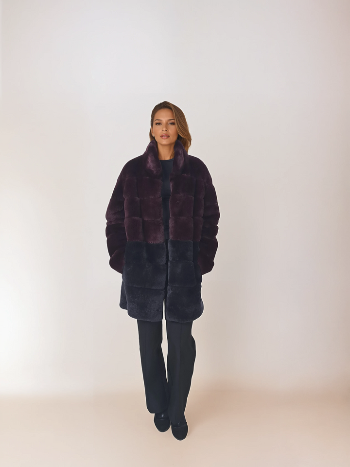 Hachan, 80 cm. - Rex - Women - Wine & Charcoal