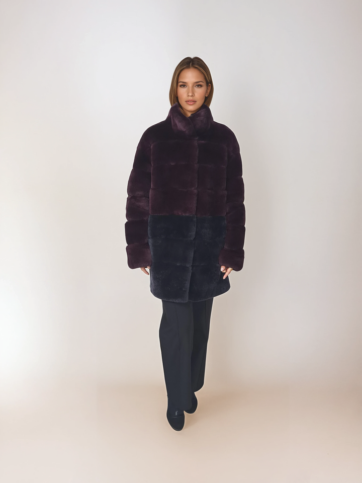 Hachan, 80 cm. - Rex - Women - Wine & Charcoal