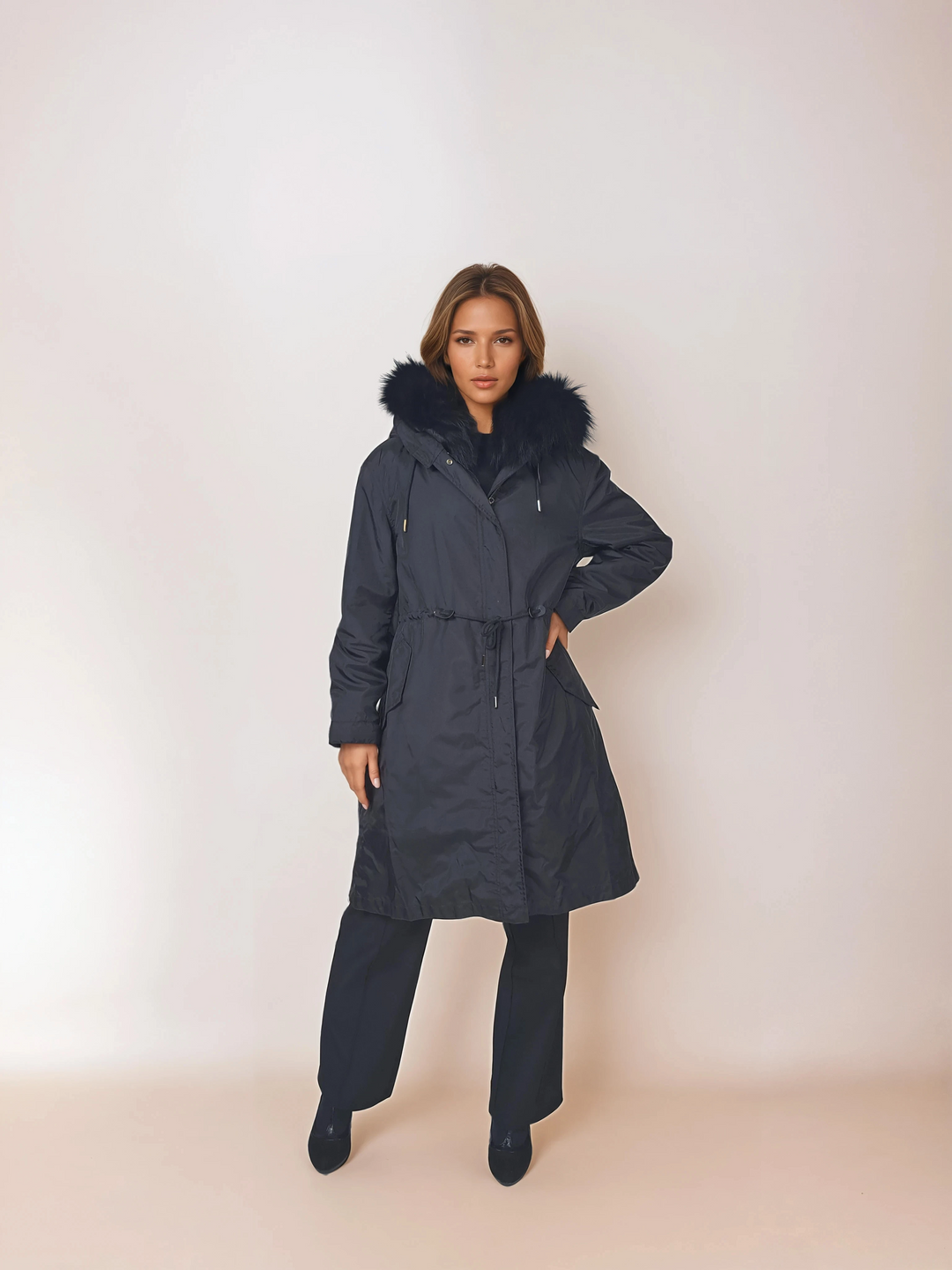 Calgary, 95 cm. - Huva - Textil - Dam - Svart