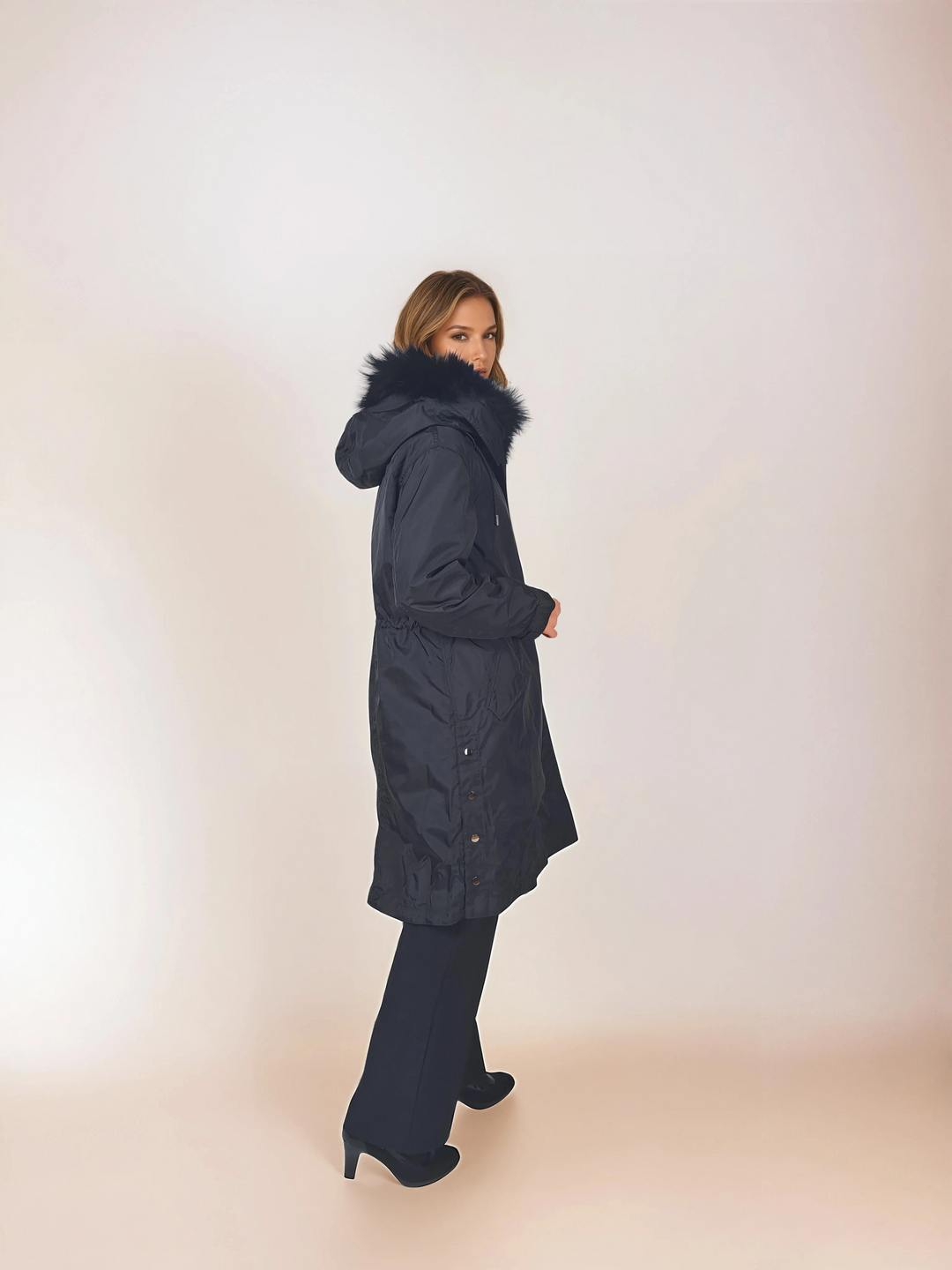 Calgary, 95 cm. - Huva - Textil - Dam - Svart