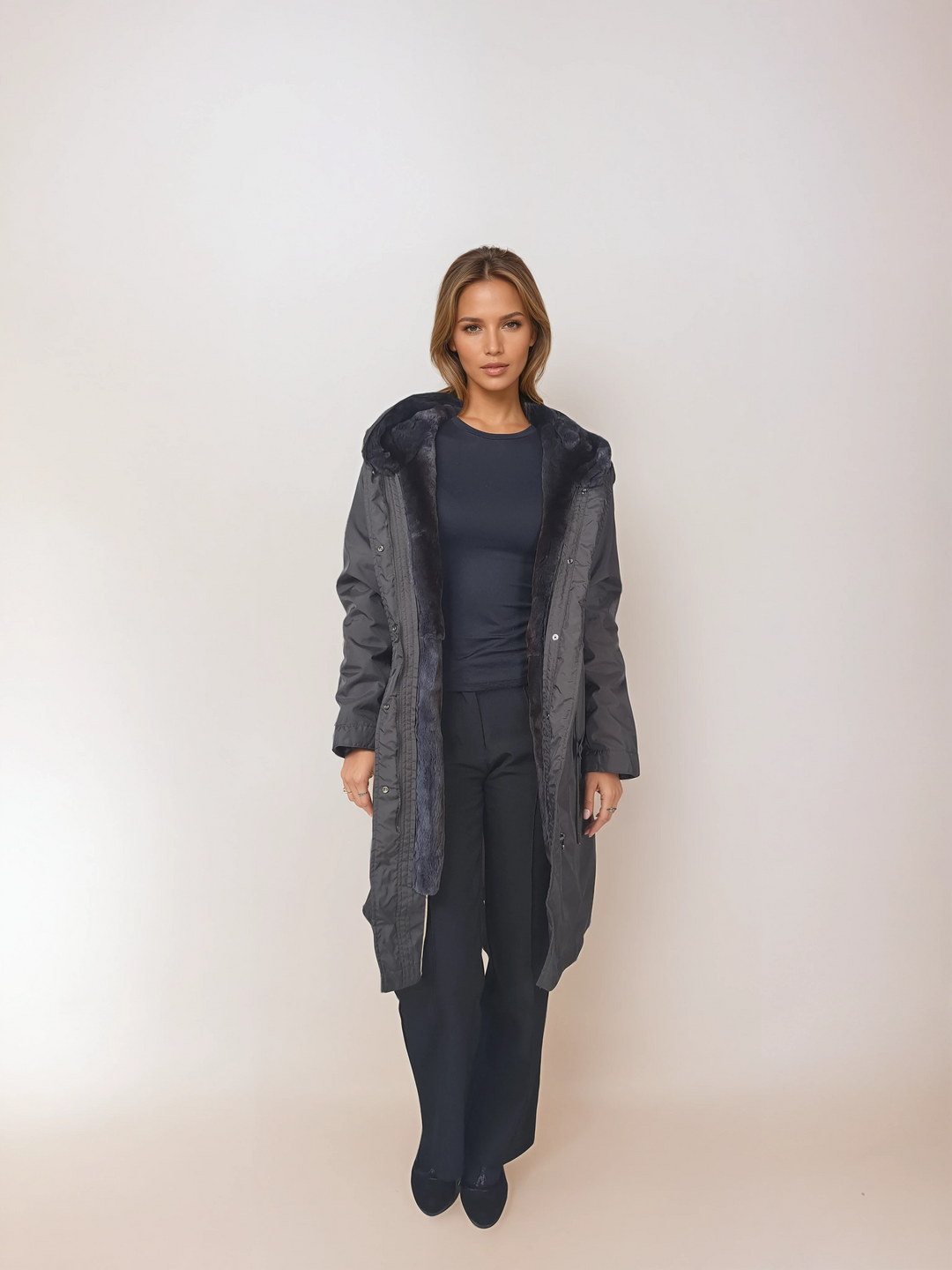 Calgary, 95 cm. - Hætte - Tekstil - Kvinder - Hæren