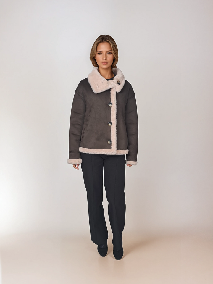 Heidi, 60 cm. - Krage - Air Wool - Dam - Ganix Brown