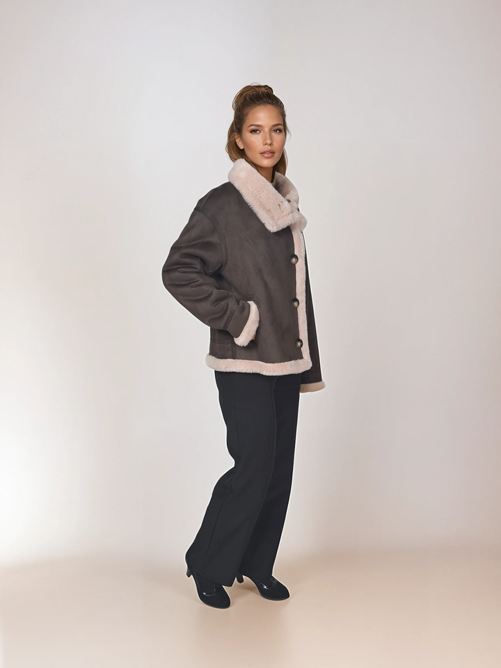 Heidi, 60 cm. - Krage - Air Wool - Dam - Ganix Brown