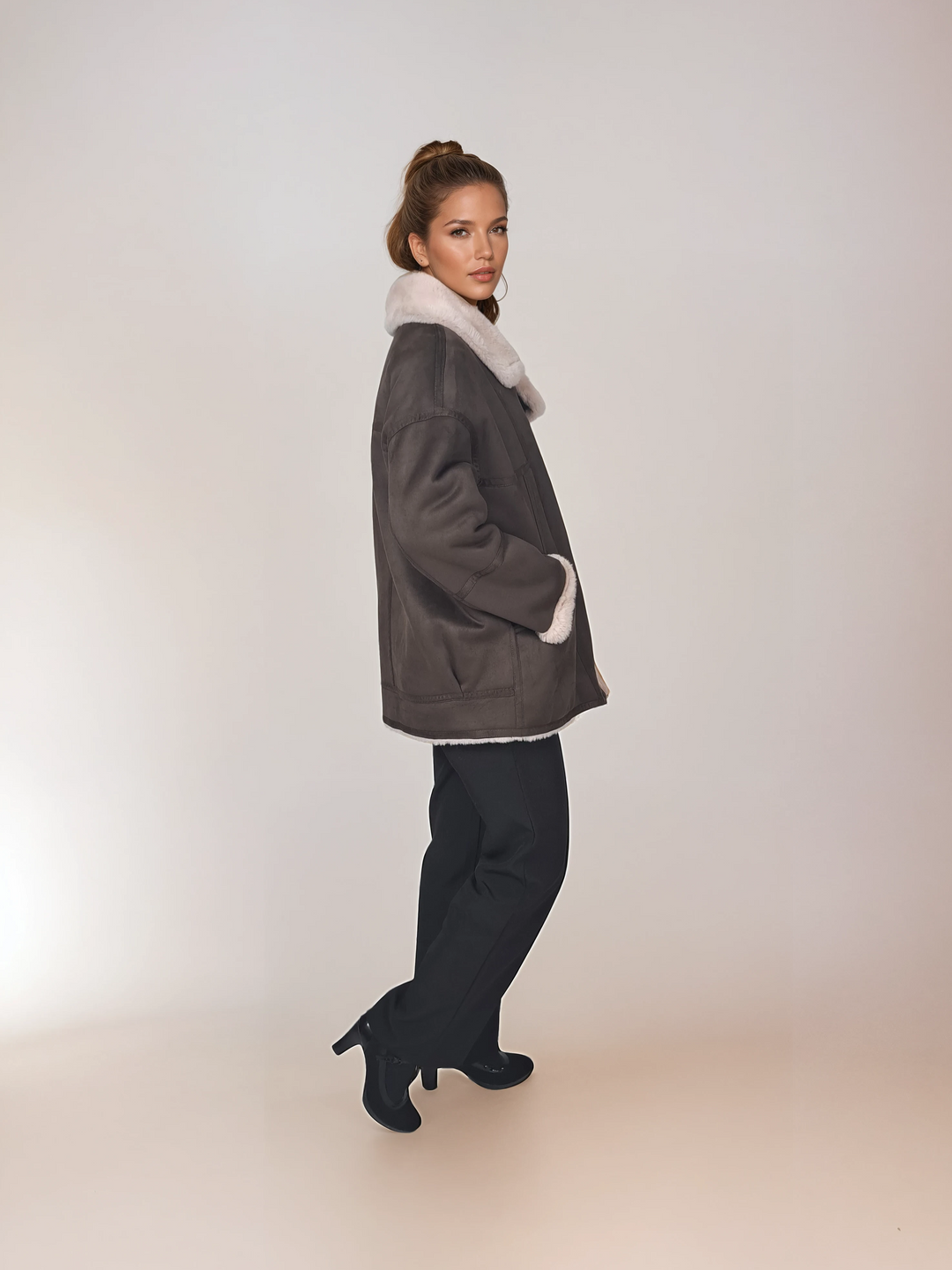 Ibi 75 cm. - Air Wool - Dam - Kastanj